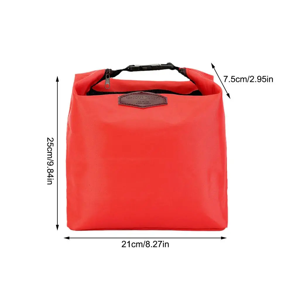 Portable Thermal Insulated Cooler Lunch  Bag Outdoor Lunch Storage Bag Thermal Lunch Organizer Tote Bag For Work School Picnic