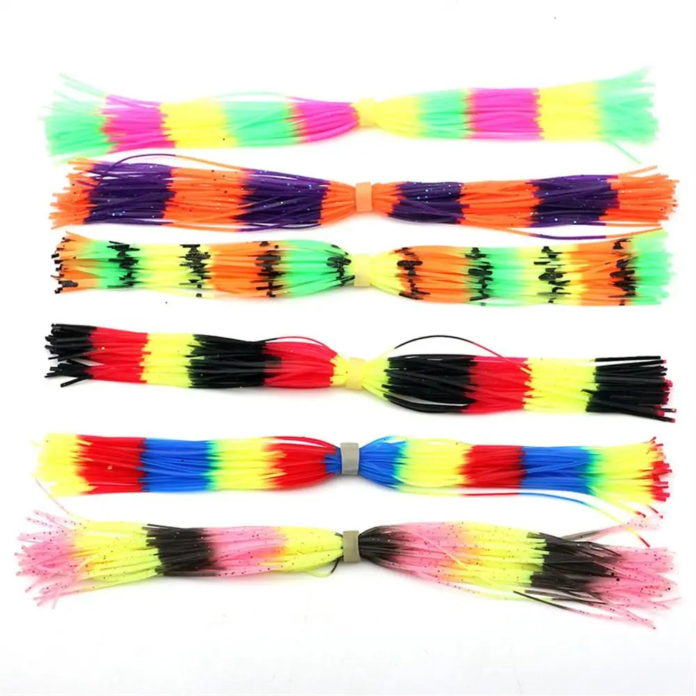 1 Bundle Mixed Color BaitFish Silicone Skirts Layers Spinnerbait Buzzbait Rubber Jig Lures Squid Skirts Fly Tying Material