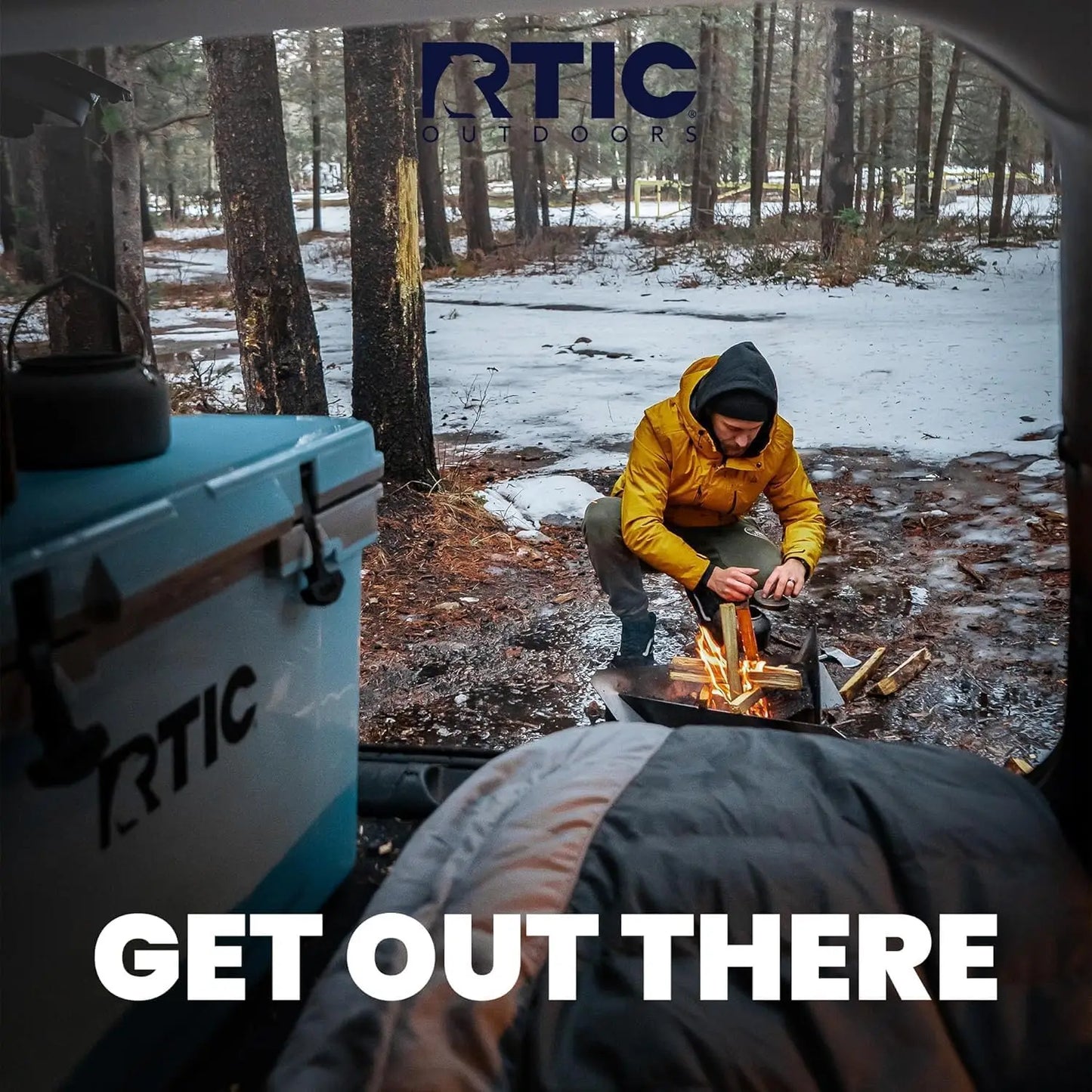 RTIC Ultra-Tough Cooler Hard Insulated Portable Ice Chest Box for Beach, Drink, Beverage, Camping, Picnic, Fishing, Boat, Barbec