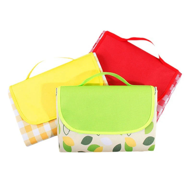 Outdoor Picnic Mat Moisture-proof Mat Thick Oxford Cloth Waterproof Beach Mat Portable Beach Blanket Folding Camping Mat