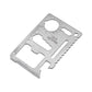 Multipurpose Pocket Tool Multifunction Multi-Tool Multifunctional Camping Tool Card Pocket Tool Silver Bottle Survive Gear Card