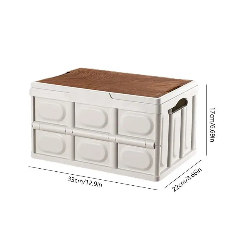 Outdoor camping folding storage box household car trunk storage box convenient organizing box Picnic fishing supplies storage