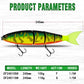 Fishing Lure Swimming Bait Jointed Floating sinking Balam 245mm 5Color Giant Hard Bait Section Lure For Big Bait Bass Pike Lure