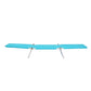 Folding Adjustable Back Fabric Beach Lounger with Face Arm Hole, Adjustable Backrest, Side Pocket, Pillow & Carry Handle