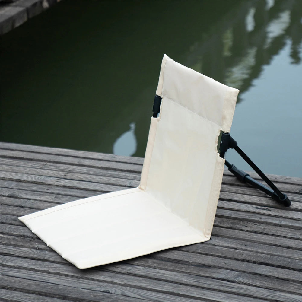 Outdoor Garden Single Lazy Chair Foldable Camping Chair Backrest Cushion Picnic Camping Folding Back Chair Beach Chairs
