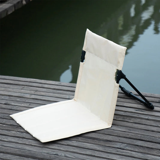 Outdoor Garden Single Lazy Chair Foldable Camping Chair Backrest Cushion Picnic Camping Folding Back Chair Beach Chairs