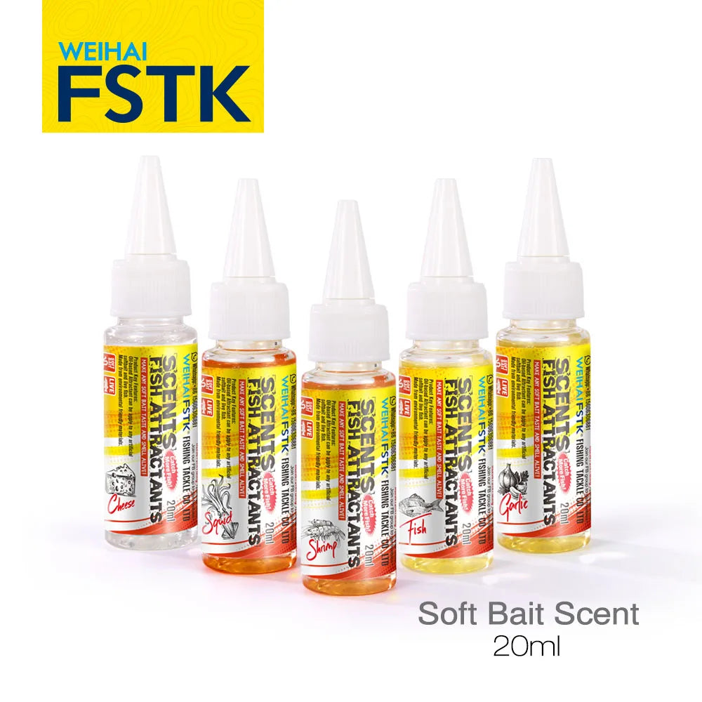 FSTK Fishing Bait Essence Lure Scent Carp Fishing Bass Lure Attractants for Fishing  Flavoring Addictive for Artificial Softaits