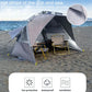 Outdoor 3-4 Person One-touch Camping Tent Quick Automatic Open Beach Tent Family Travel Picnic Park Sunshade Fishing Sunscreen