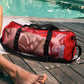 Large Foldable Dive Beach Bags Portable Scuba Diving Mesh Tote Waterproof Snorkeling Gear Organizer Mesh Duffle Gear Bag