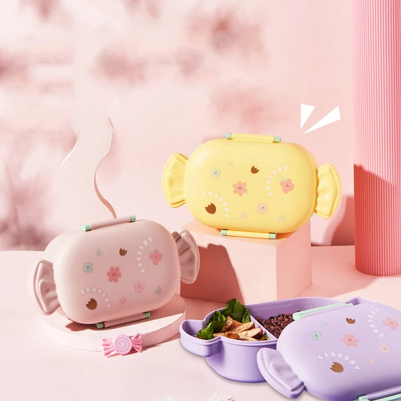 Creative Shape Lunch Box, Portable Bento Box with Cutlery, Kids Snack Box, Picnic Camping Food Storage Boxes