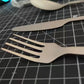 Pure Titanium Outdoor Mountaineering Picnic Camping Portable Knife Easy to Wash Tableware Fork Spoon Chopsticks Frosted Set