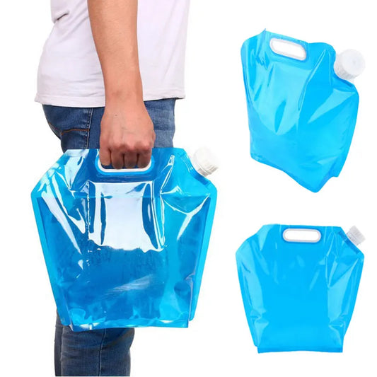 5L/10L Foldable Collapsible Drinking Water Bag Car Water Carrier Container for Outdoor Camping Hiking Picnic BBQ