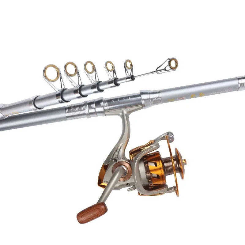Carbon Spinning Fishing Rod For Long-distance Throwing Ultra-hard Sea Pole Telescopic Boat Rod M Power Action 25-150g