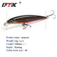 FTK 100mm/12g Fishing Lure Minnow Floating Hard Bass Lure Artificial Bait Carp Wobblers Crankbai Fishing For Fishing Accessories
