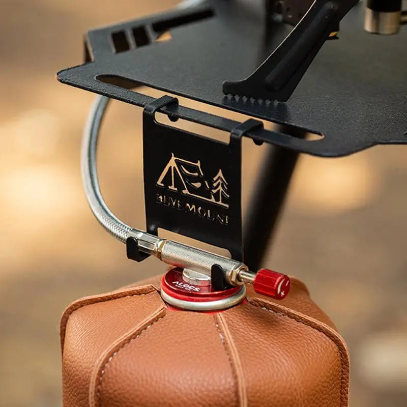 Gas Canister Hanging Hook forCamping Table iron Hanger Clip Butane Gas Tank Accessories Camping Table Tank Bracket gear