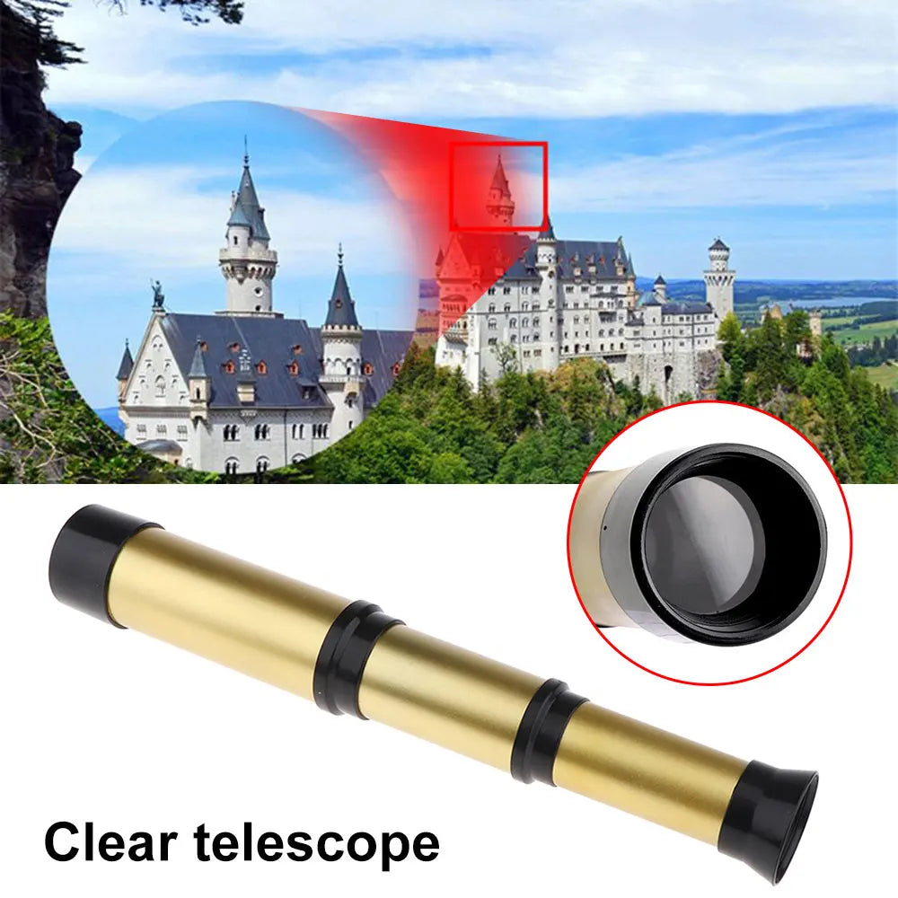 35mm Vintage Handheld Zoomable Monocular Telescope Lightweight Pirate Spyglass Gifts For Kids Children Outdoor Camping Advanture