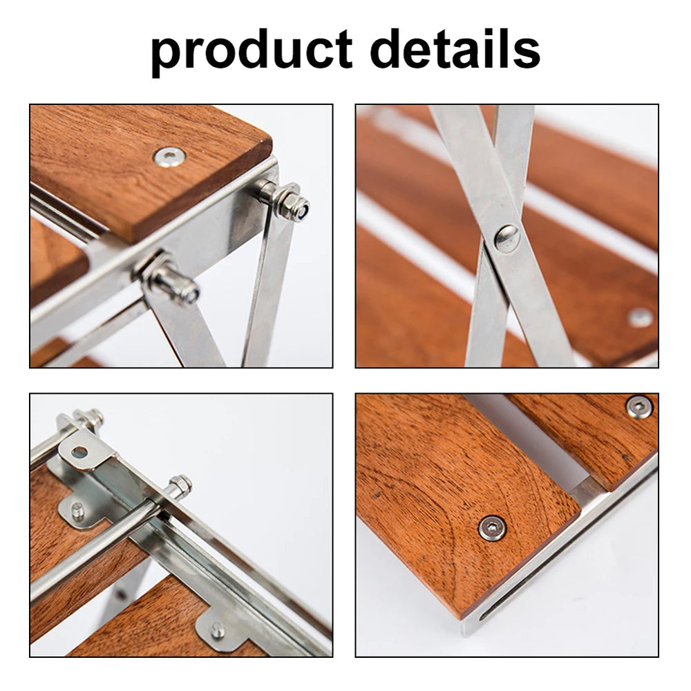 MOUNTAINHIKER Outdoor Camping Rack Portable Three-tier Rack Easy To Carry Foldable Picnic Camping Barbecue Folding Table