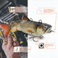 NEW 3.5in Automatic Swimbait Robotic Electric Fishing Lure Auto Multi Jointed Bait USB Rechargeable Wobbler Pesca Accessories