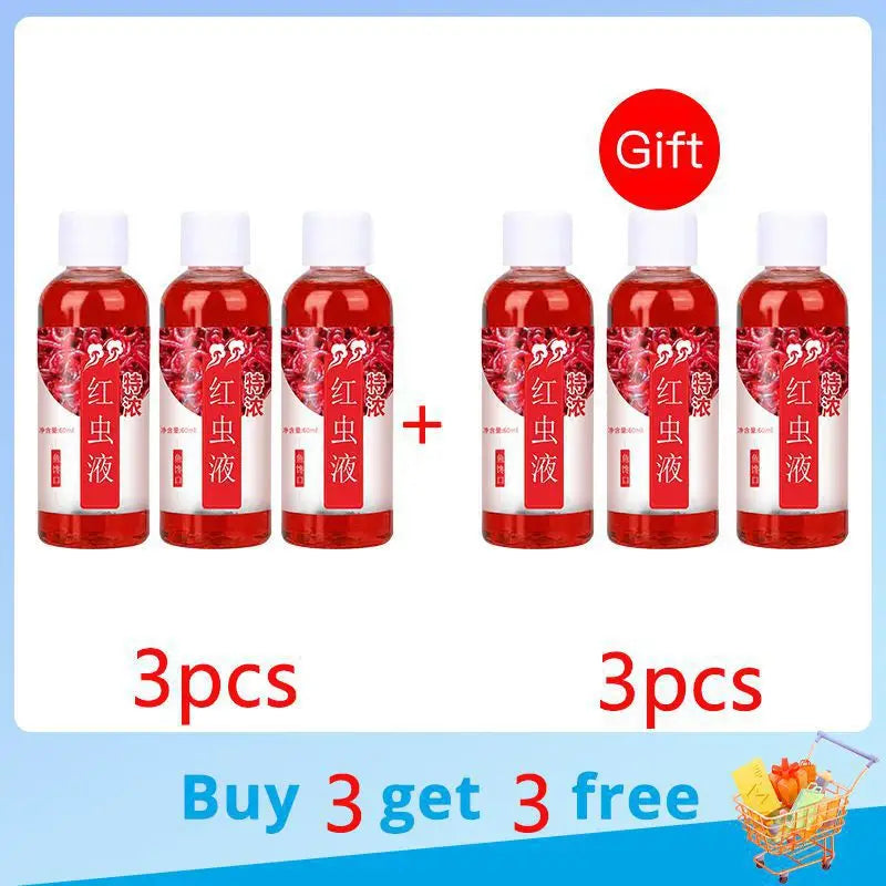 Strong Fish Attractant Concentrated Liquid Blood Worm Scent Fishing Attractant Spray Flavor Additive Fishy Trout Carp Bass