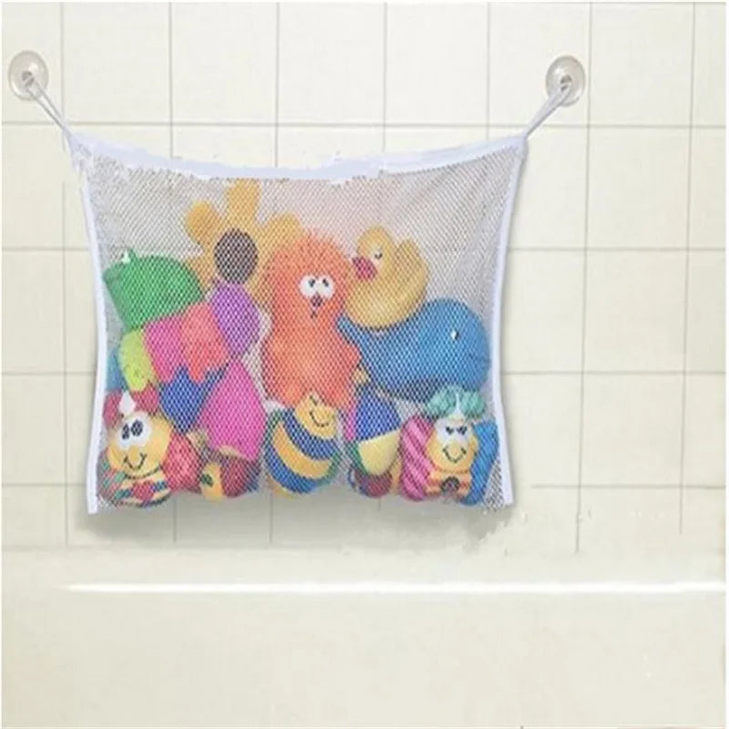 Baby Bathroom Mesh Bag Bath Toys Bag Kids Basket Net Children's Games Network Waterproof Cloth Sand Toys Beach Storage Organizer