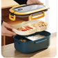 Single Double-layer Cute  Lunch Box Portable Compartment Fruit Food Box Microwave Lunch Box  Children Kid School Outdoor Camping