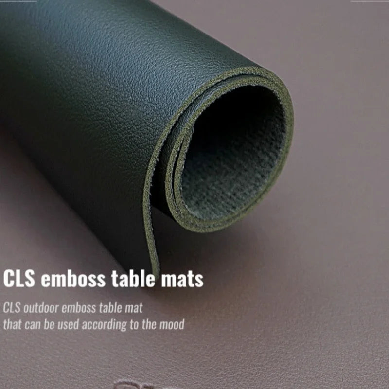 Insulation Waterproof Dining Table Mat PU Leather Waterproof Mat Tableware Equipment Camping Picnic Oil-proof Table Mat New