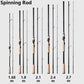 Fuji Guide Ring,3 Sections Lure Rod,Carbon Fiber Ultra Light Spinning and Casting Rod,Distance Throwing,Trout Bass Fishing Rod