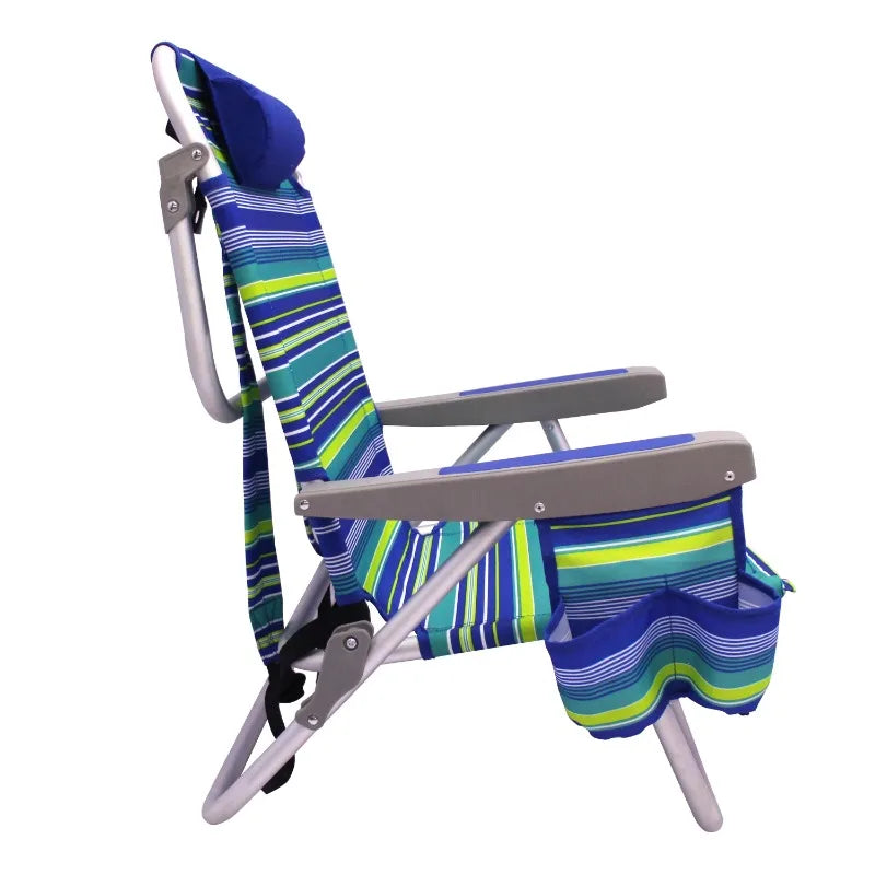 Backpack Aluminum Beach Chair, Multi-color