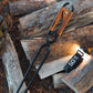 Portable Burning Fire Clip Picnic Barbecue Thicker Anti-scalding Carbon Fire Clip Lightweight Carbon Steel Burning Fire Tongs