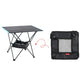 Outdoor Folding Net Bag Picnic Under Table Storage Bag Desk Box Tripod Mesh Basket Organizer for Camping Table Rack Bag