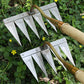 4/5/6/7-Tooth Dethatcher Rake Metal Yard Rake Weeding Hoe Rake Weeding Scarifier Artifact Agricultural Tools Garden Cultivator