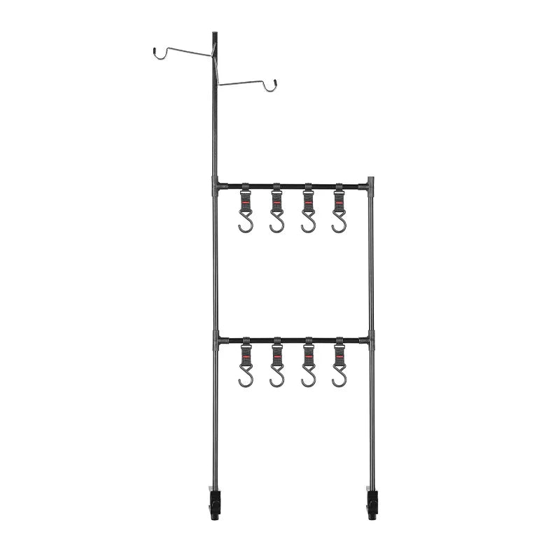 Outdoor Desktop Storage Rack Camping Aluminum Alloy Hanging Rack Picnic BBQ Tableware Multi-purpose Rack Table Side Lamp Rack