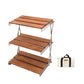 MOUNTAINHIKER Outdoor Camping Rack Portable Three-tier Rack Easy To Carry Foldable Picnic Camping Barbecue Folding Table