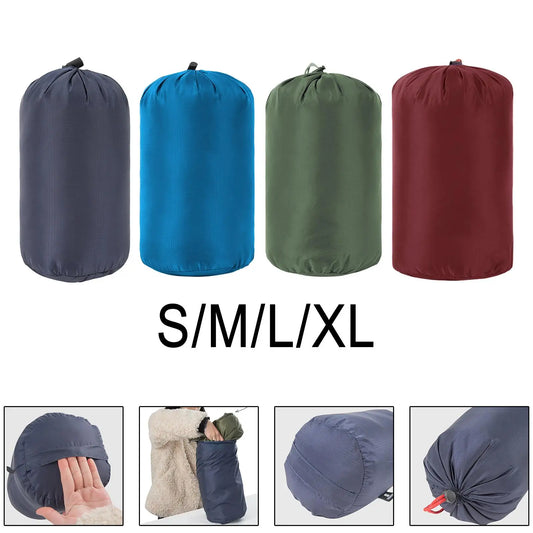 Nylon Compression Stuff Sack, Lightweight Sleeping Bag Compression Sack Great for Backpacking, Hiking, and Camping