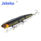 JEKEKU New 3 Sections Minnow Lure110m20g Swimbait Jointed Sinking Fishing Lure Diving Multi Jointed Bait for Trout Bass Pike