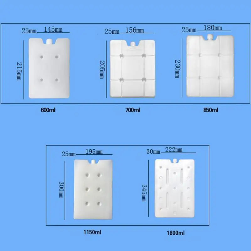 Reusable Gel Freezer Pack Refrigerator Ice Blocks Ice Crystal Box Cold Freezer Pack Picnic Fresh Food Cooler Water Injection Box