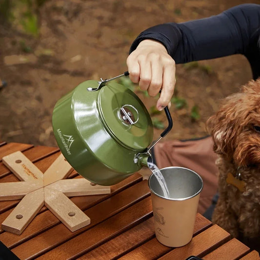 Camping Cookware Aluminum Outdoor Pot Travel Tableware Kit Cooking Water Kettle Kitchen Hiking Picnic BBQ Equipment