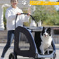 Large Pet Trolley One-Click Folding Dogs and Cats Convenient out Stroller Dog Walking Car Lightweight Folding Pet Supplies