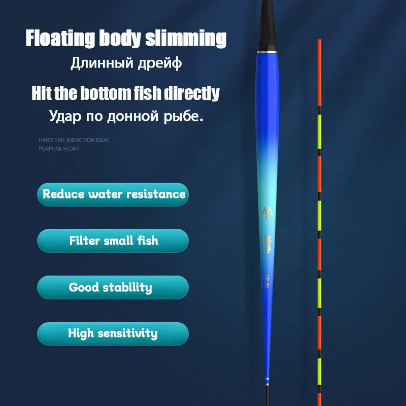 Night Fishing Float Electronic Gravity Sensing Red High Sensitivity Slender Fishing Float Outdoor Fishing Equipment Accessories