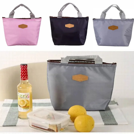 Thermal Insulated Lunch Bag Outdoor Camping Picnic Food Drink Cooler Storage Bag Travel Breakfast Box School Children Bento Bag