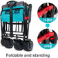 Camping Collapsible Garden Cart for Shopping Heavy Duty Beach Wagon All Terrain Utility Folding Wagon Trolley Hand Carts