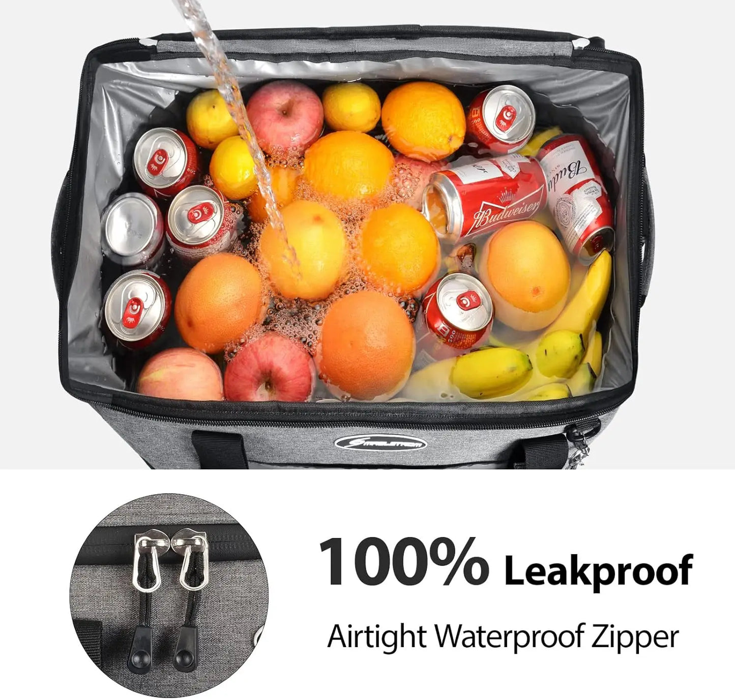 Maelstrom Soft Cooler Bag,Collapsible Soft Sided Cooler,30/60/75 Cans Beach Cooler,Ice Chest,Large Leakproof Camping Cooler