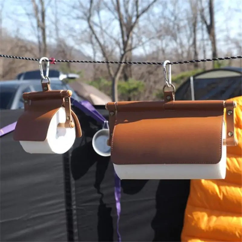 Outdoor Tissue Box Holder Canvas Paper Towel Wipes Dispenser Hanging Bag Portable Tissue Bag For Camping Hiking Picnic Backpack