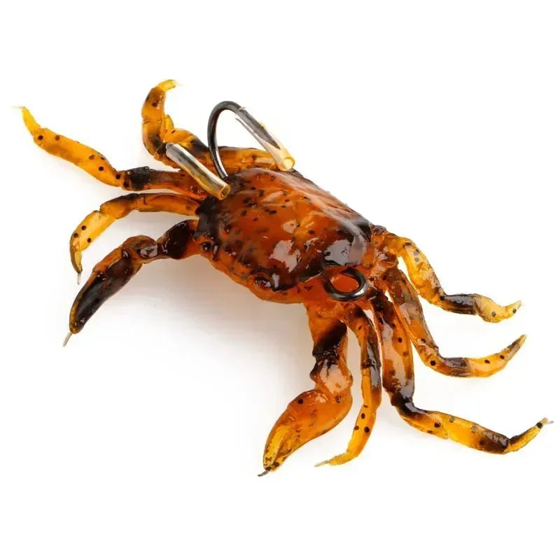 Bionic Crab Silicone Soft Bait Artificial Lifelike Fishing Lure 100mm 19g Freshwater Fish Jig Head Baits For Fishing Tackle